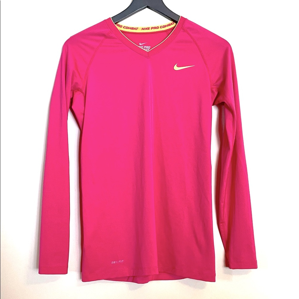 Nike M Pro Combat Hot Pink Compression Top